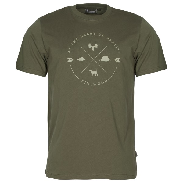 Pinewood - Finnveden Trail T-Shirt - T-Shirt Gr XL oliv von Pinewood
