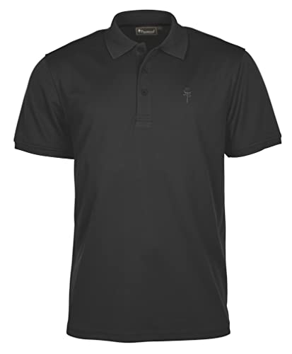 Pinewood Herren Poloshirt Ramsey Pique Shirt, Schwarz, XL von Pinewood
