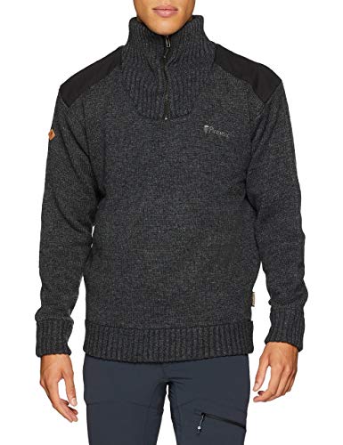 Pinewood Herren strikket sweater Hurricane Strickpullover, Anthrazit-melange, XL EU von Pinewood