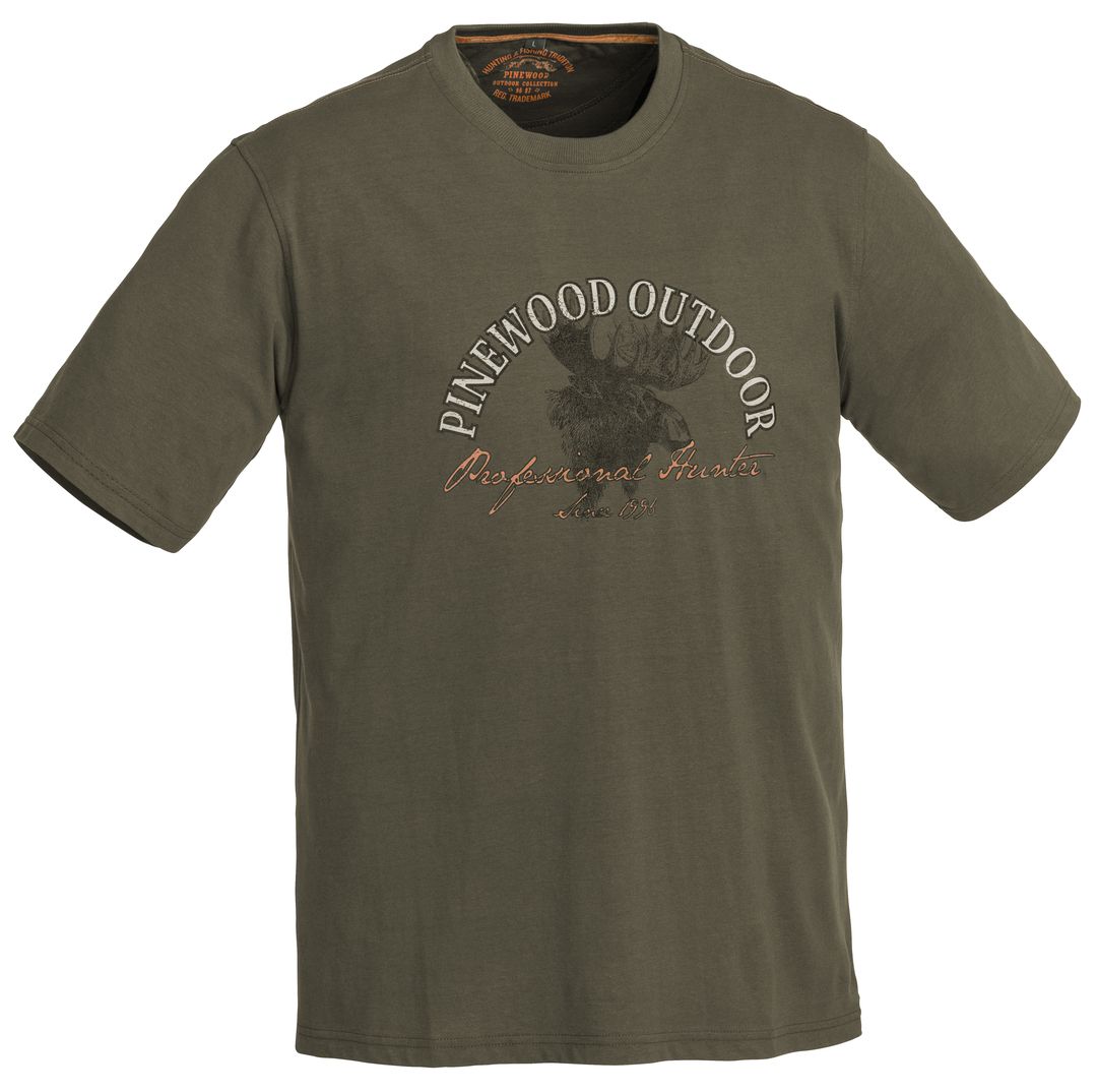 Pinewood Moose 2018 T-Shirt Größe: L, Farbe: Anthrazit von Pinewood