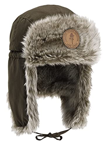 PINEWOOD Murmansk Winterkappe Mütze, wildlederbraun, M-L von Pinewood