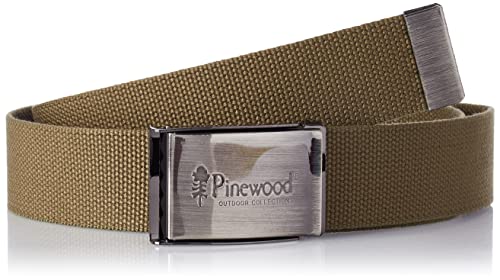 Pinewood Unisex Grtel Canvas, olivgrn von Pinewood