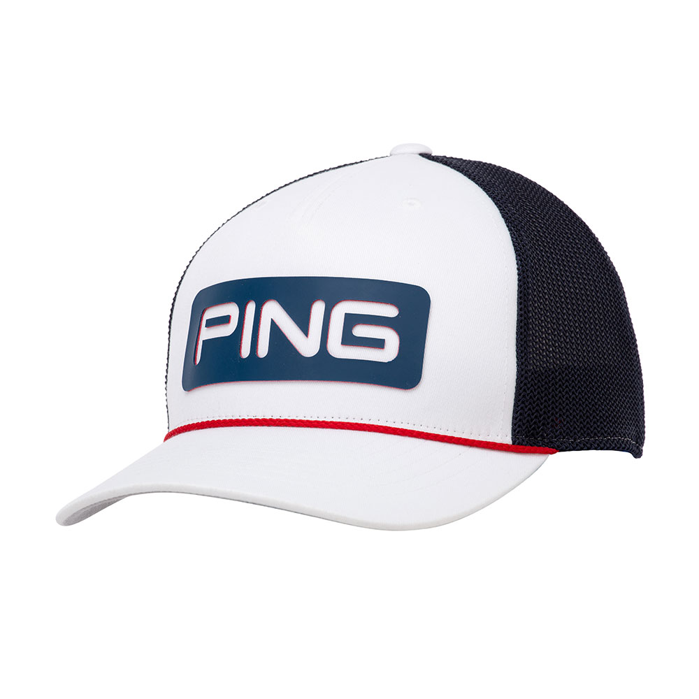 'Ping All-American Trucker Golf Cap weiss/navy' von Ping