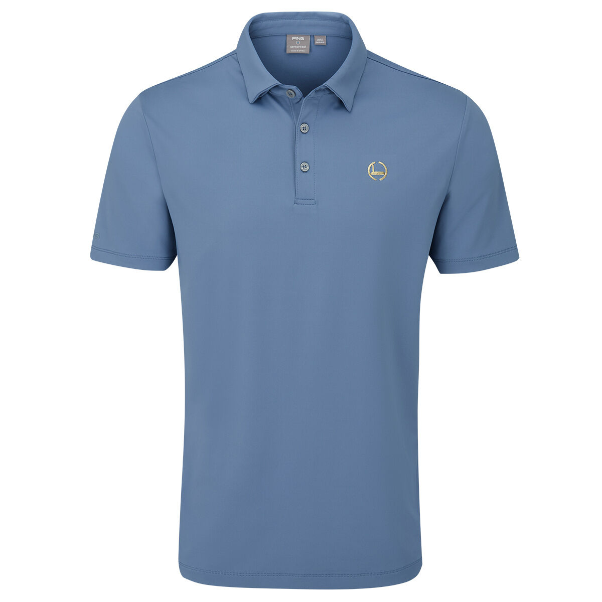 PING Men's Gold Golf Putter Golf Polo Shirt, Mens, Coronet blue, Medium | American Golf von Ping