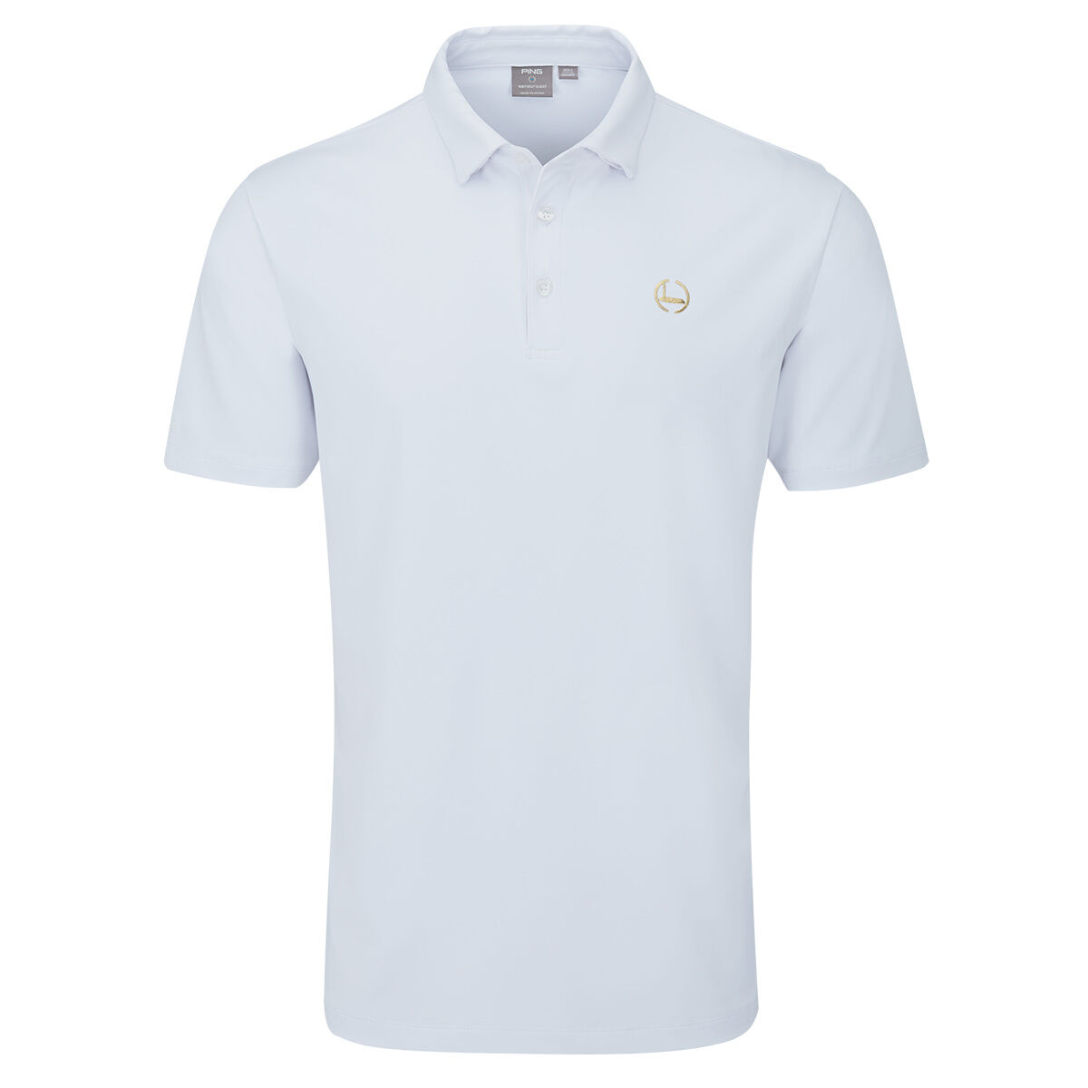 PING Men's Gold Golf Putter Golf Polo Shirt, Mens, White, Small | American Golf von Ping