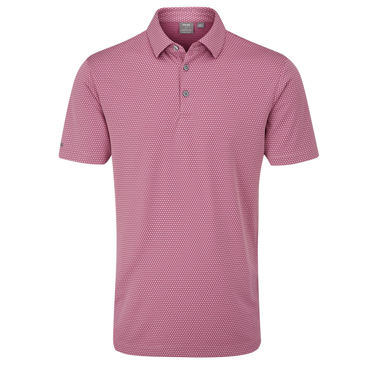 PING Men's Halcyon Golf Polo Shirt, Mens, Wild rose, Small | American Golf von Ping