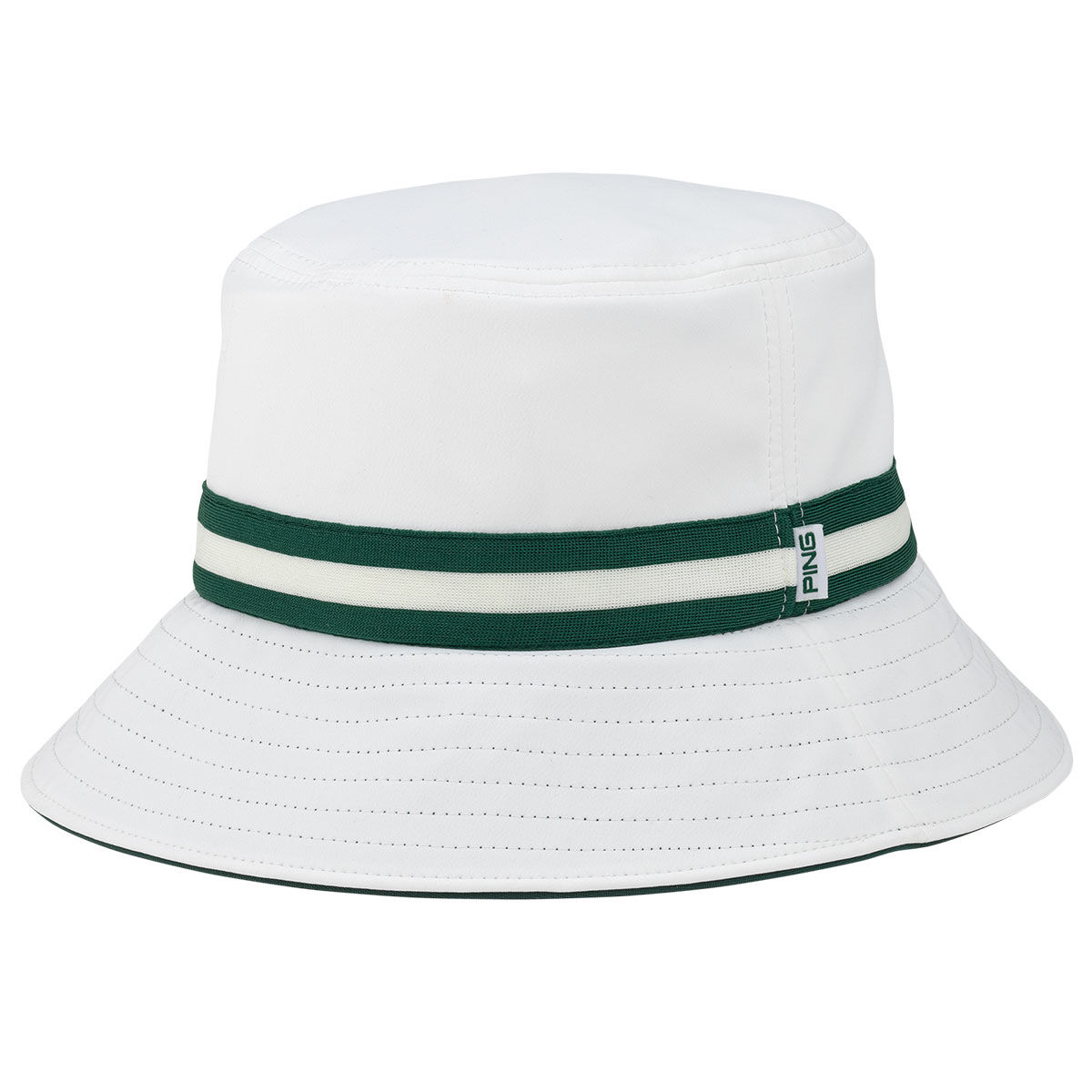 PING Men's Looper Golf Bucket Hat, Mens, White Green, One size | American Golf von Ping