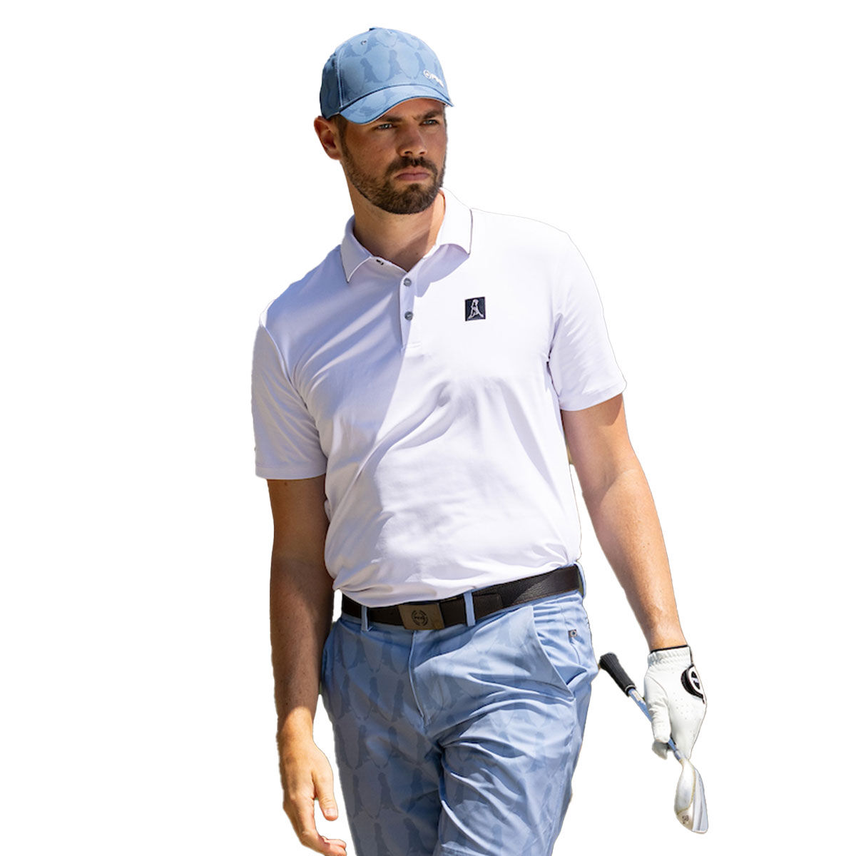 PING Men's Mr Ping II Golf Polo Shirt, Mens, White, Large | American Golf von Ping