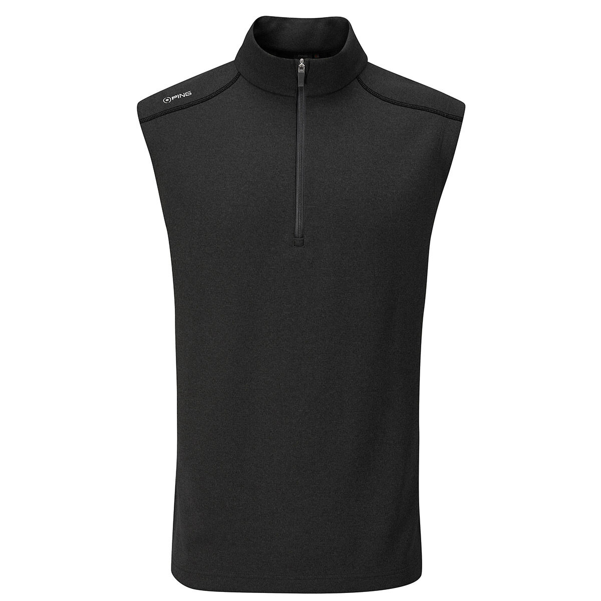 PING Men's Ramsey Half Zip Golf Vest, Mens, Black, Large | American Golf von Ping