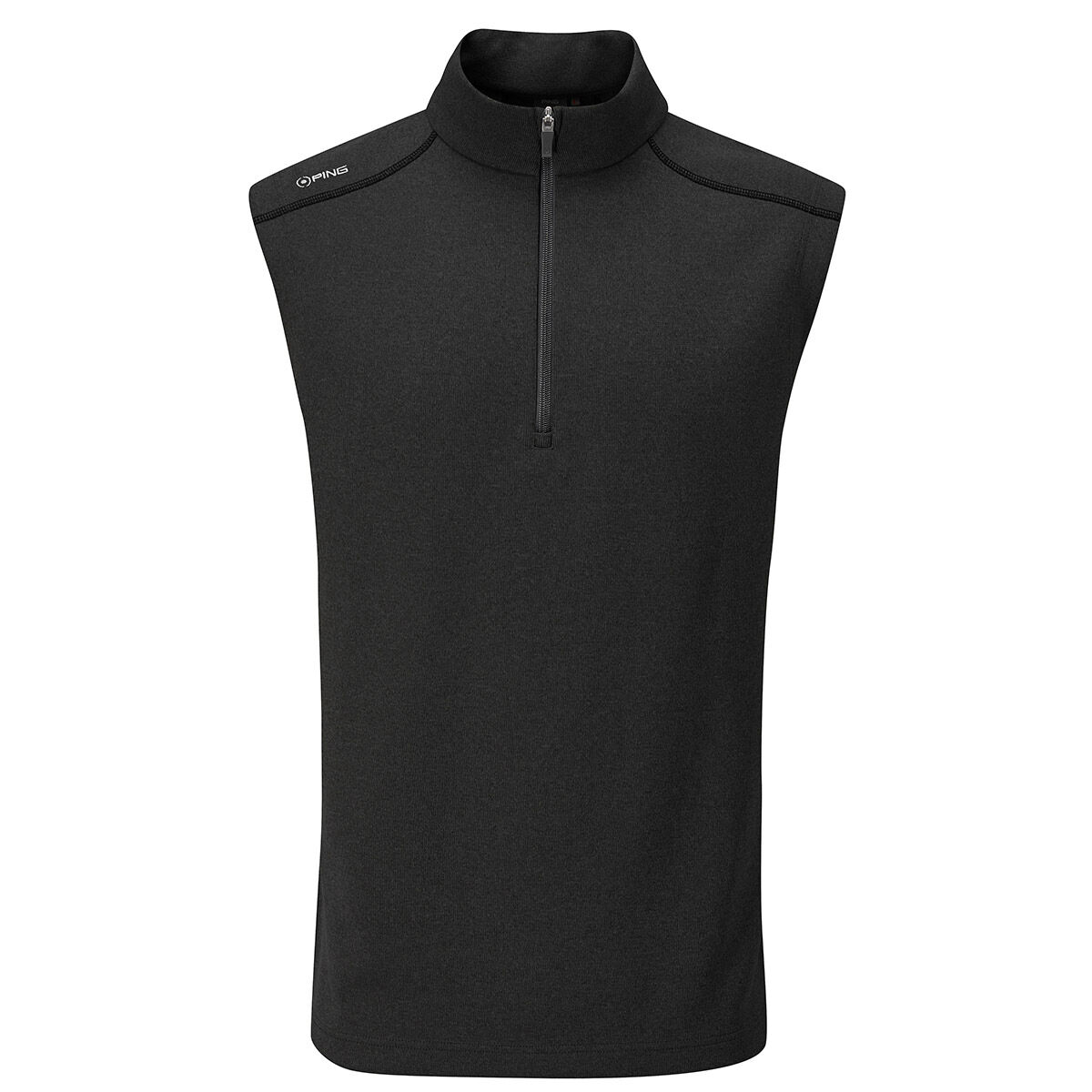 PING Men's Ramsey Half Zip Golf Vest, Mens, Black, Medium | American Golf von Ping