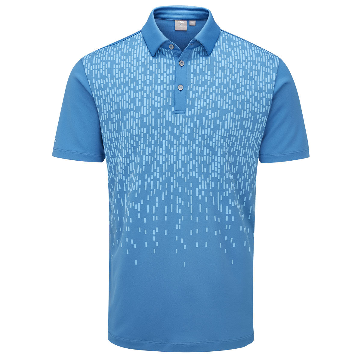 PING Men's Ratio Golf Polo Shirt, Mens, Danube multi, Small | American Golf von Ping