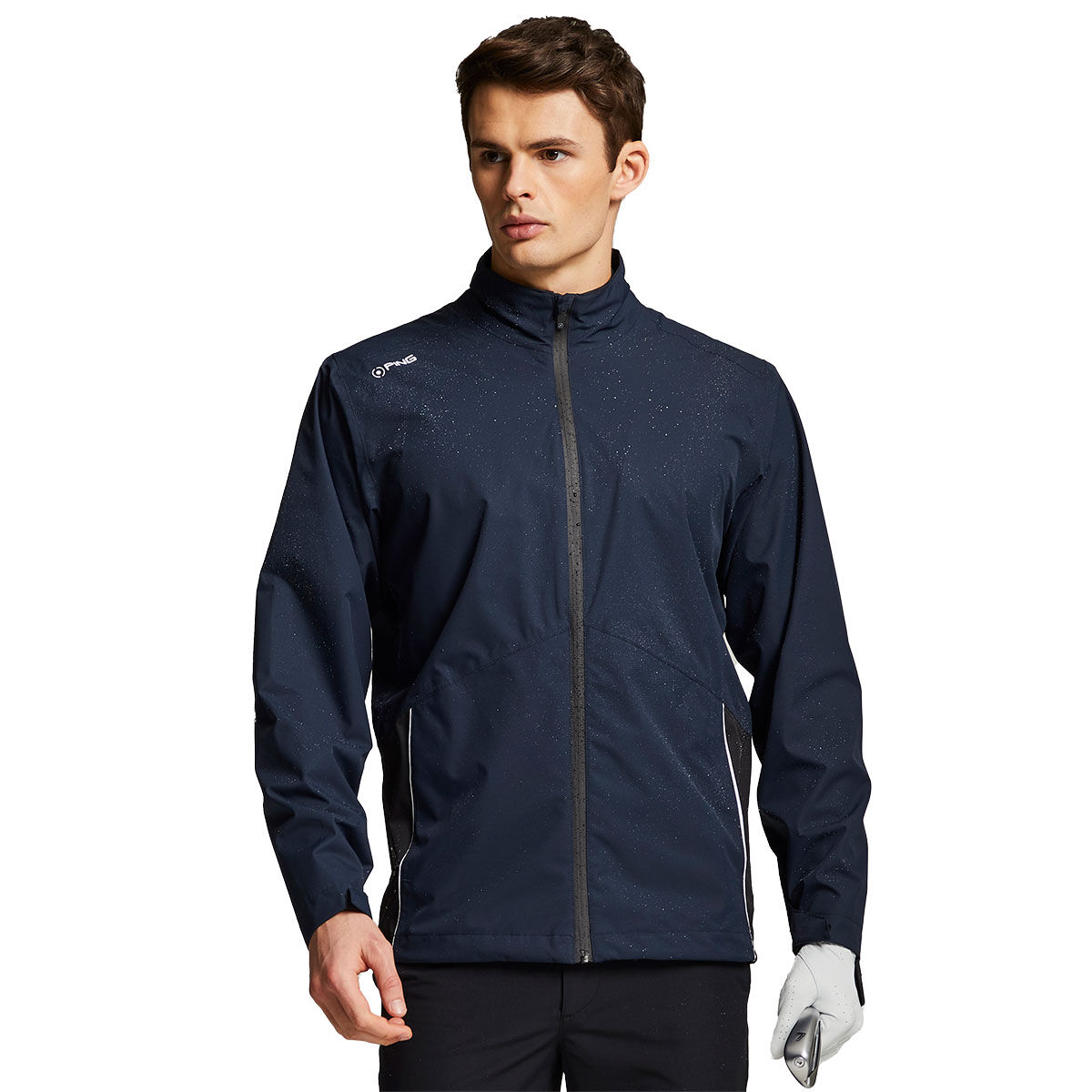 PING Men's SensorDry Waterproof Golf Jacket, Mens, Navy/black, Medium | American Golf von Ping