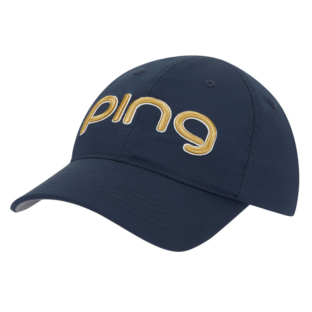 PING Women's Navy Blue and Gold Embroidered G Le3 Tour Delta Golf Cap | American Golf, One Size von Ping