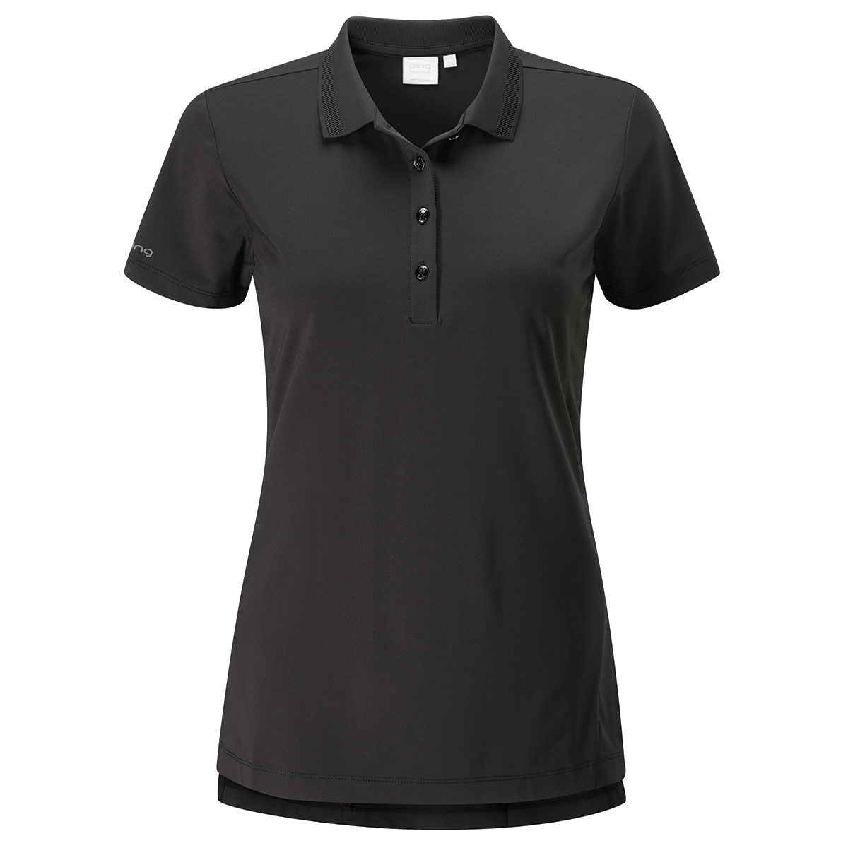 PING Womens Sedona Stretch Golf Polo Shirt, Female, Black, 14 | American Golf von Ping