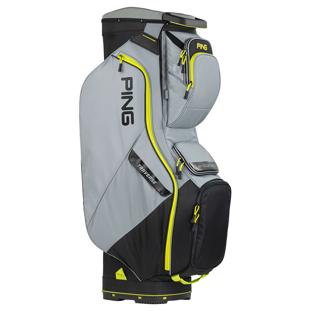 Ping Black, Grey and Yellow Lightweight Traverse Golf Cart Bag | American Golf, One Size von Ping