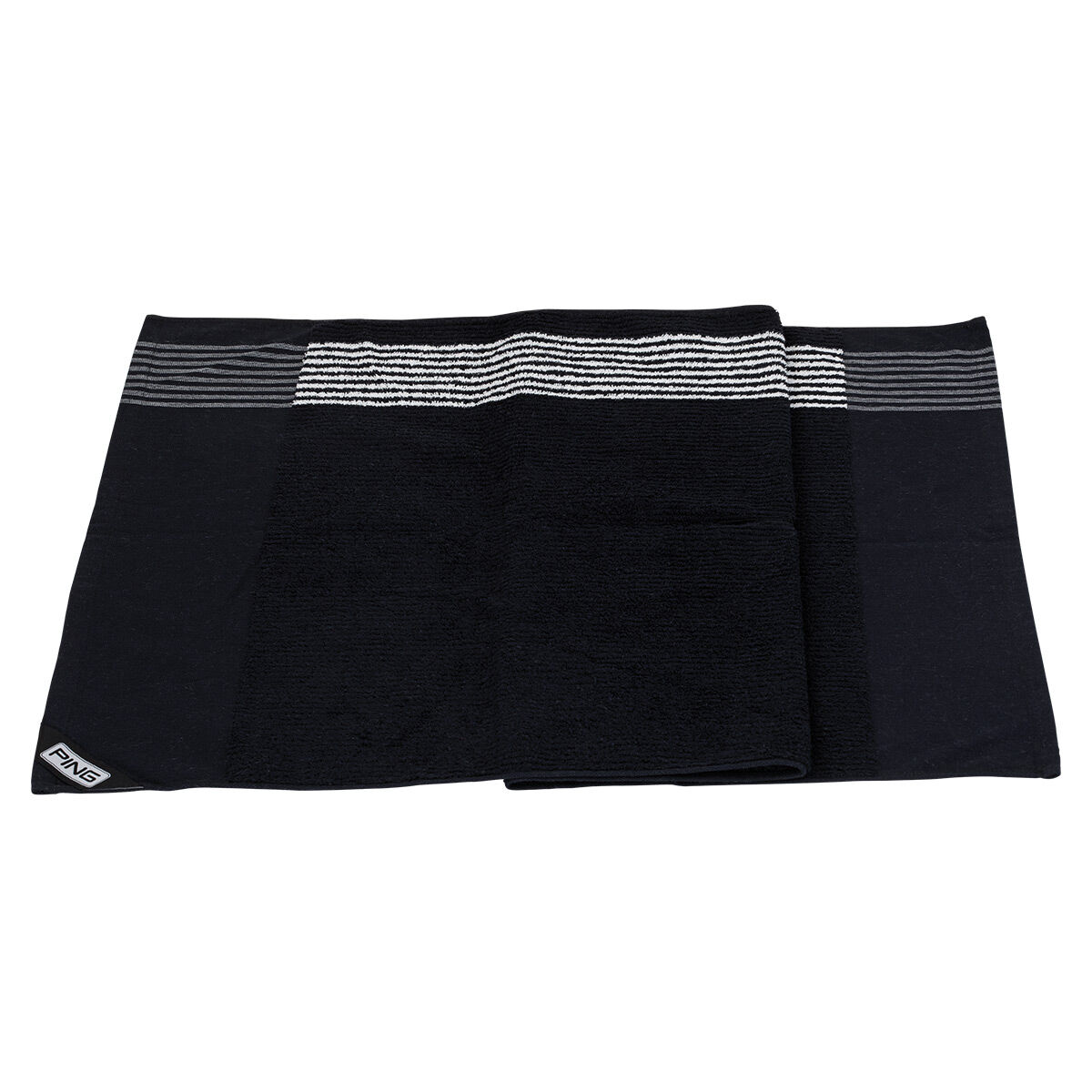 Ping Black Colour Block 214 Players Golf Towel| American Golf, One Size von Ping