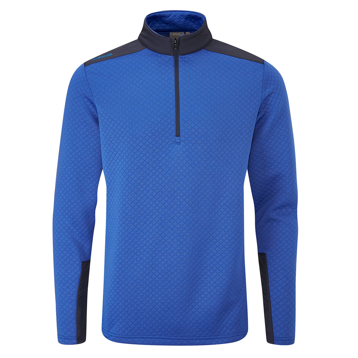 Ping Blue Comfortable Men's Marshall Golf Midlayer, Size: Small | American Golf von Ping