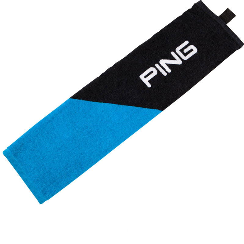 'Ping Tri Fold Handtuch schwarz/blau' von Ping