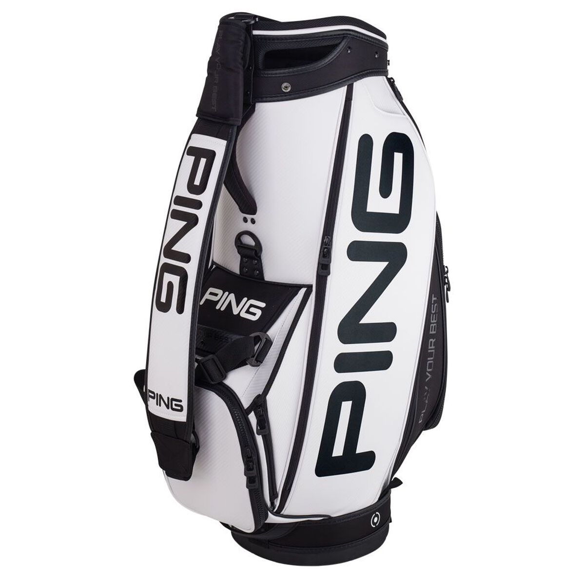 Ping White and Black Tour Golf Staff Bag | American Golf, One Size von Ping
