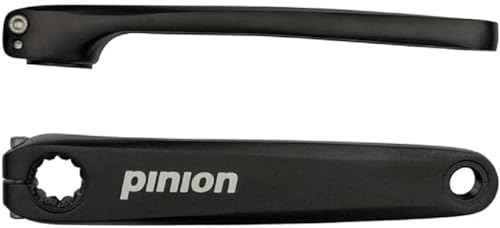 Pinion Unisex – Erwachsene Forge Kurbelsatz, schwarz, 175 mm von Pinion
