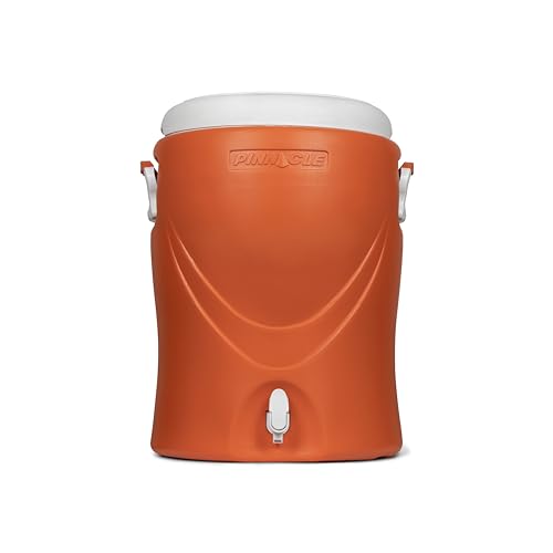 Pinnacle Unisex-Adult Platino 10 Gallon Orange Isolierter Getränkebehälter, 40 Liter von Pinnacle Thermoware