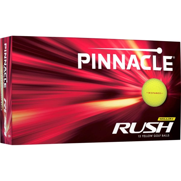 Pinnacle Rush Golfbälle - 15er Pack gelb von Pinnacle