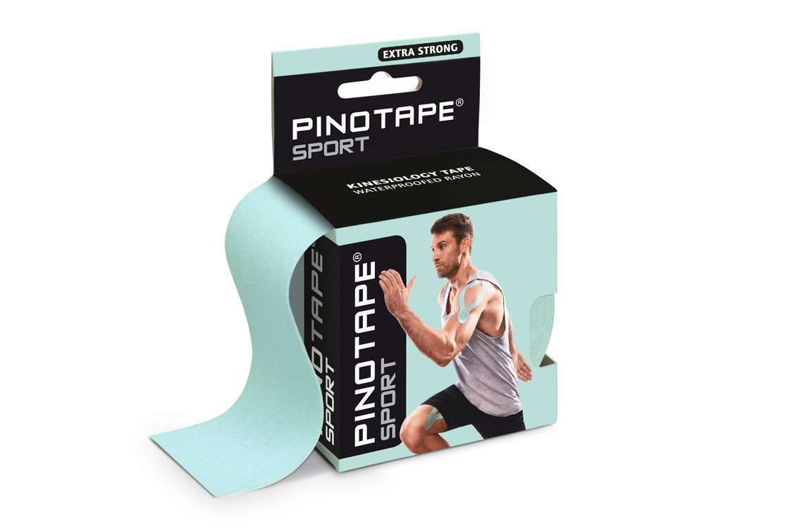 Pino Kinesiologie-Tape Pinotape Sport Kinesiologie Tape Mint 5 cm x 5 m (1-St) von Pino