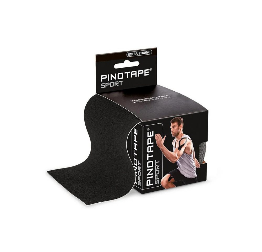 Pino Kinesiologie-Tape Pinotape Sport Kinesiologie Tape Schwarz 10 cm x 5 m - XXL von Pino
