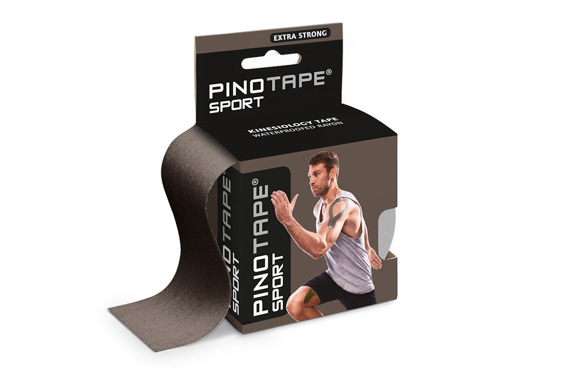 Pino Kinesiologie-Tape Pinotape Sport Tape Dark Grey 5 cm x 5 m (1-St) von Pino