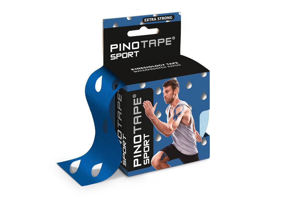 Pino Kinesiologie-Tape Pinotape Sport Tape Faszie Deep Blue 5 cm x 5 m (1-St) von Pino