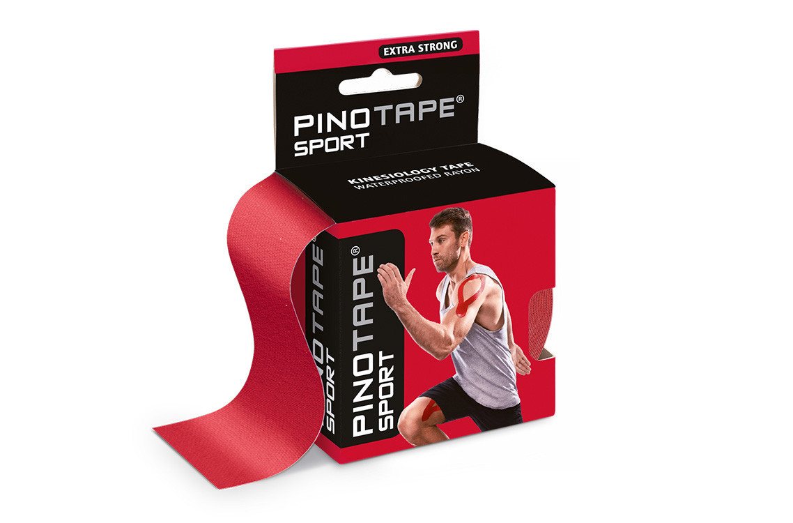 Pino Kinesiologie-Tape Pinotape Sport Tape Rot 5 cm x 5 m (1-St) von Pino