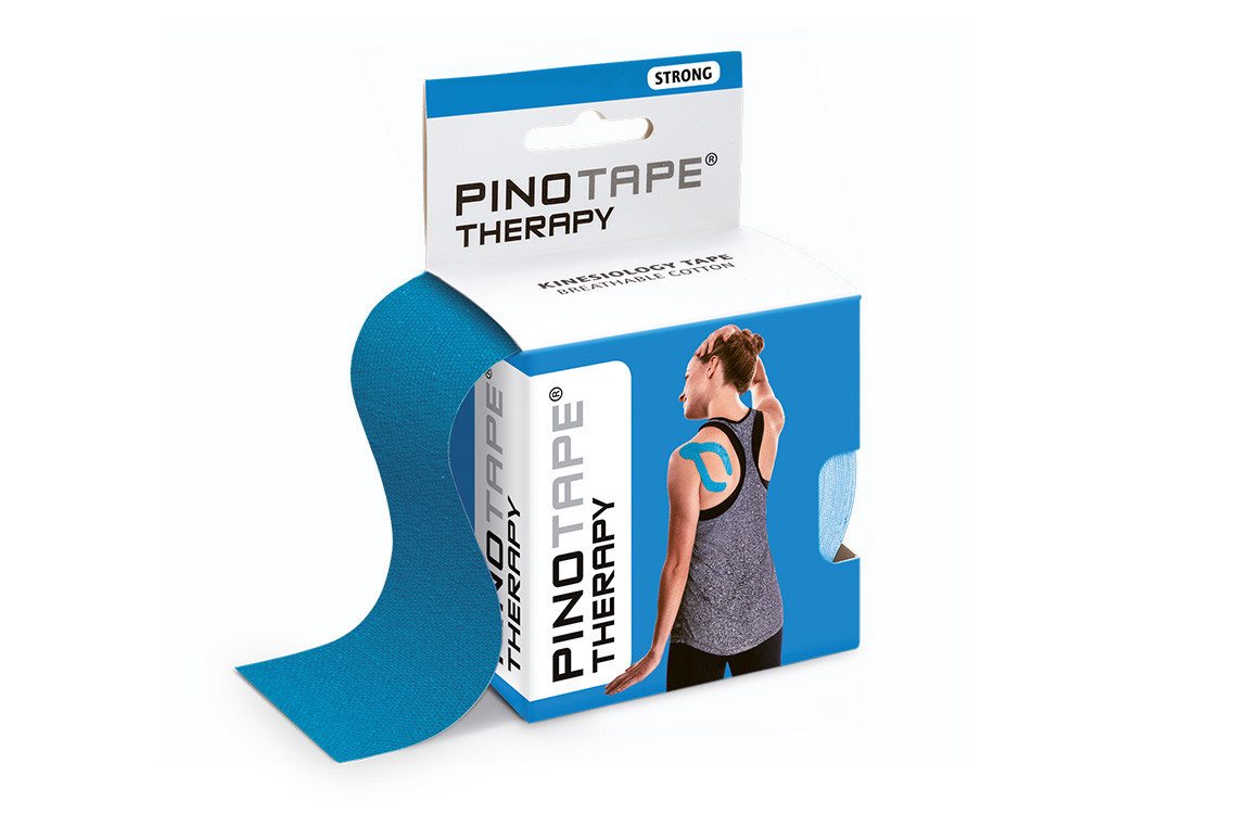 Pino Kinesiologie-Tape Pinotape Therapy Kinesiologie Tape Blau 5 cm x 5 m von Pino