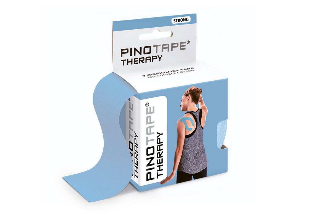 Pino Kinesiologie-Tape Pinotape Therapy Kinesiologie Tape Ice Blue 5 cm x 5 m von Pino