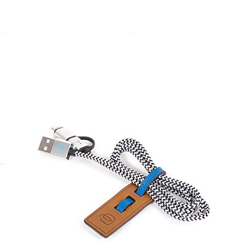 Piquadro Bagmotic Kabelbinder aus Leder mit USB-Kabel von Piquadro