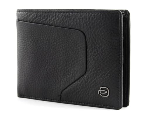 PIQUADRO Herren Geldbörse mit Geldbörse aus PU257AOR Leder, Schwarz, 13X9,5X2, Zeitgenössisch von Piquadro