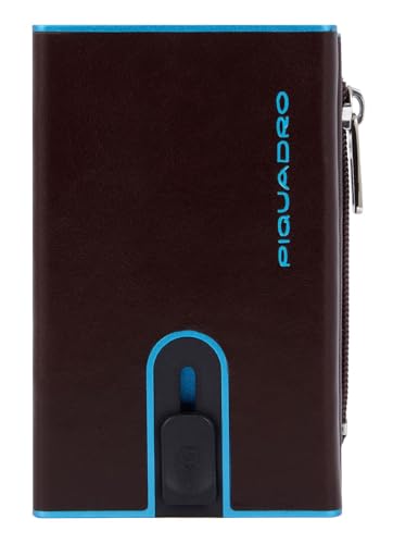 Piquadro Blue Square - Kreditkartenetui 11cc 10 cm RFID Mahogany von Piquadro