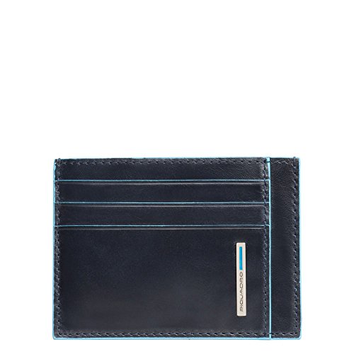 Piquadro Blue Square Kreditkartenhülle, 0.27 liters, Blau (Blu Notte) von Piquadro