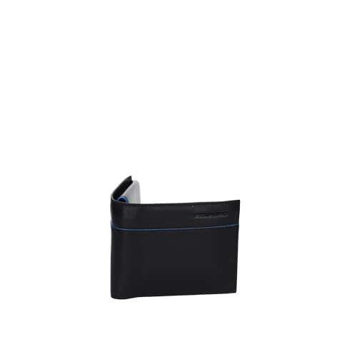 Piquadro Blue Square Revamp Men Wallet RFID Nero von Piquadro