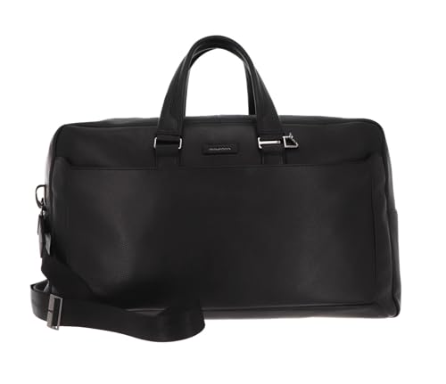 Piquadro Modus Weiche Reisetasche aus Leder, Schwarz, zeitgenössisch von Piquadro