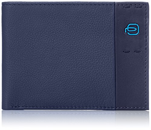 Piquadro Pulse Geldbörse, Leder, Blau, 13 cm von Piquadro