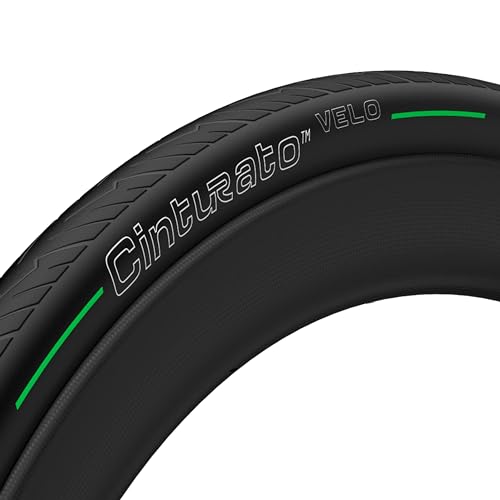 Pirelli Unisex – Erwachsene CINTURATO Velo Tubeless Ready Rennrad Reifen, Black/Green, 28-622 von Pirelli