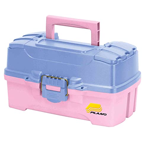 Plano 28 Tackle Box mit Dual Top Zugang, Unisex - Erwachsene, 2 Tray Tackle Box W/Dual Top Access, Periwinkle/Pink, 14-1/4" x 8-1/2" x 7-3/4" von PLANO