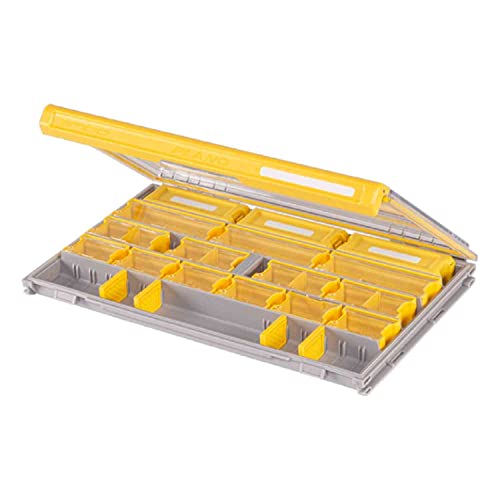 PLANO Unisex-Erwachsene Edge Master Terminal Tackle Storage Geräteaufbewahrung, Transparent/Gelb, One-Size von PLANO