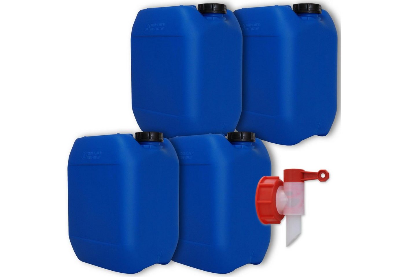 Plasteo Kanister plasteo® 4 x 10L Getränke- Wasserkanister (1 St) von Plasteo