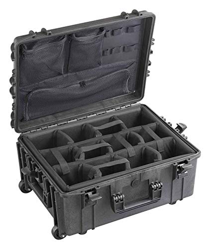 Max Unisex – Erwachsene 540h245camorgtr Koffer, Schwarz, 538 x 405 x H245 mm von MAX
