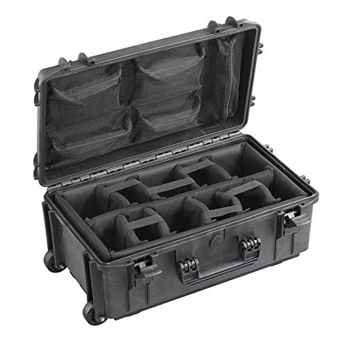 Schwarz hohe Dichte XL Panaro Max Cases Kunststoffkoffer mit Schaumstoff 
