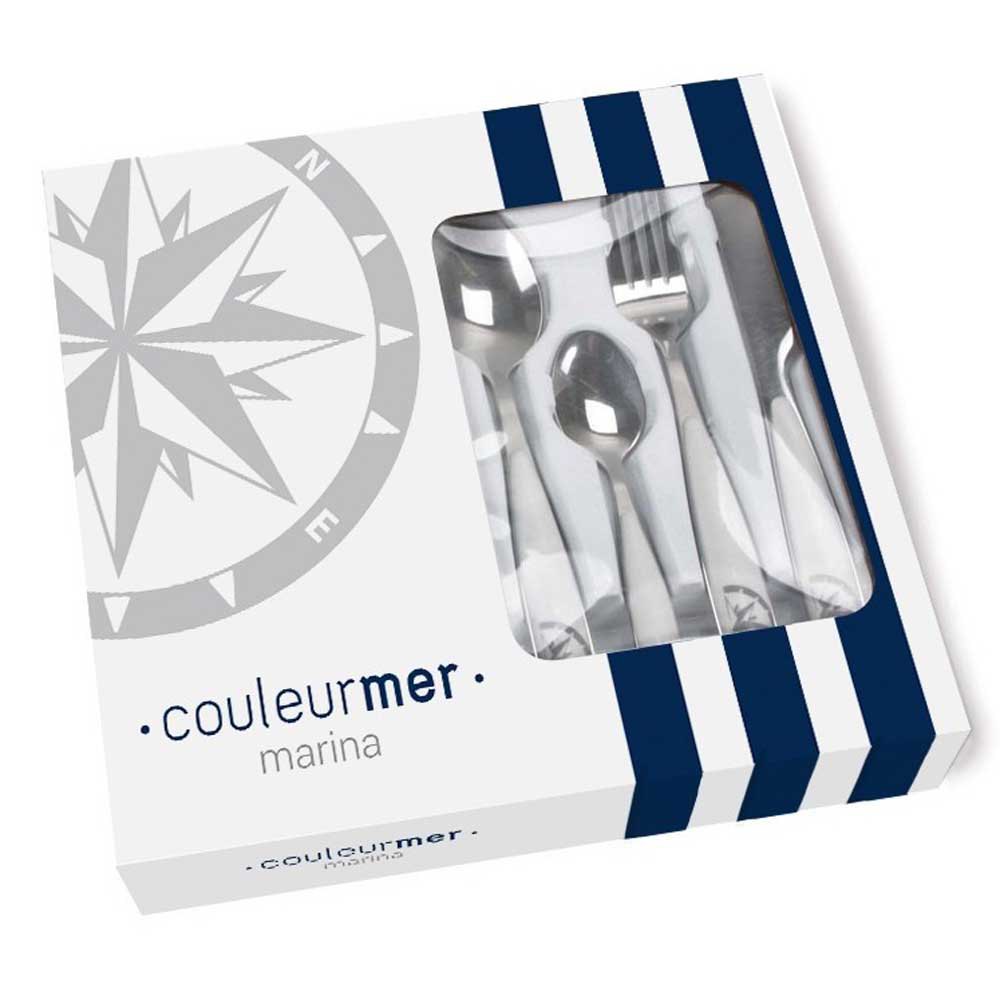 Plastimo Marina Cutlery Set 24 Units Silber von Plastimo