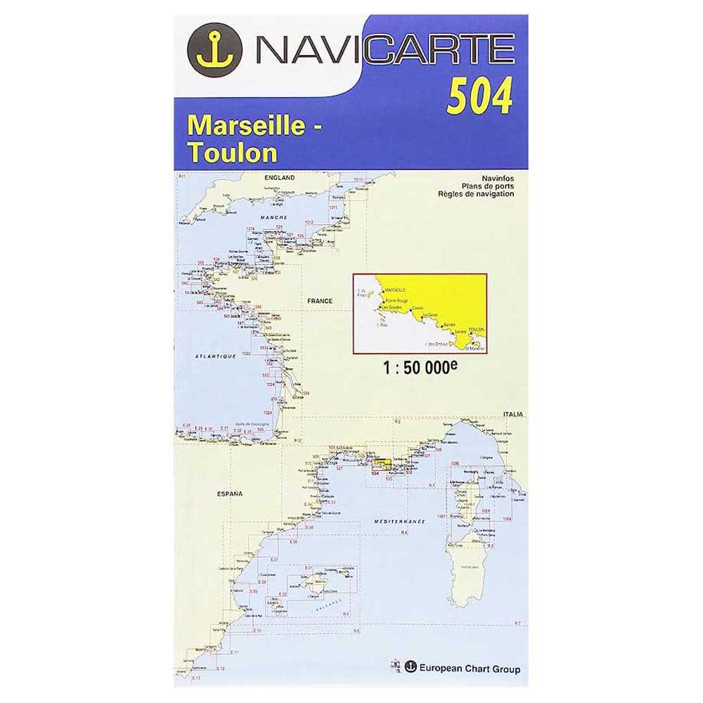 Plastimo Marseilles-toulon-les Calanques Marine Chart Durchsichtig von Plastimo