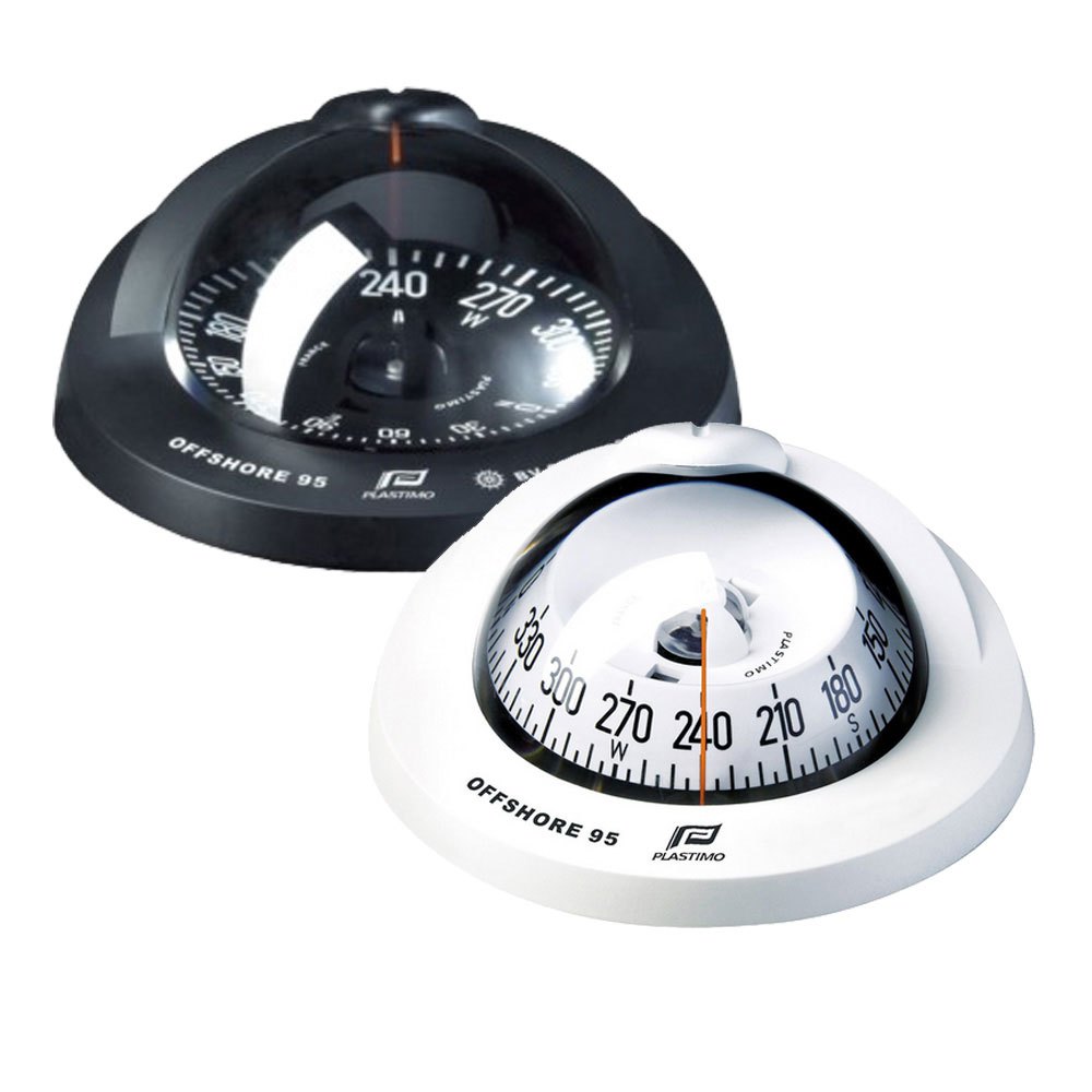 Plastimo Offshore 95 Compass With Black Flat Card Silber 128 x 111 mm von Plastimo