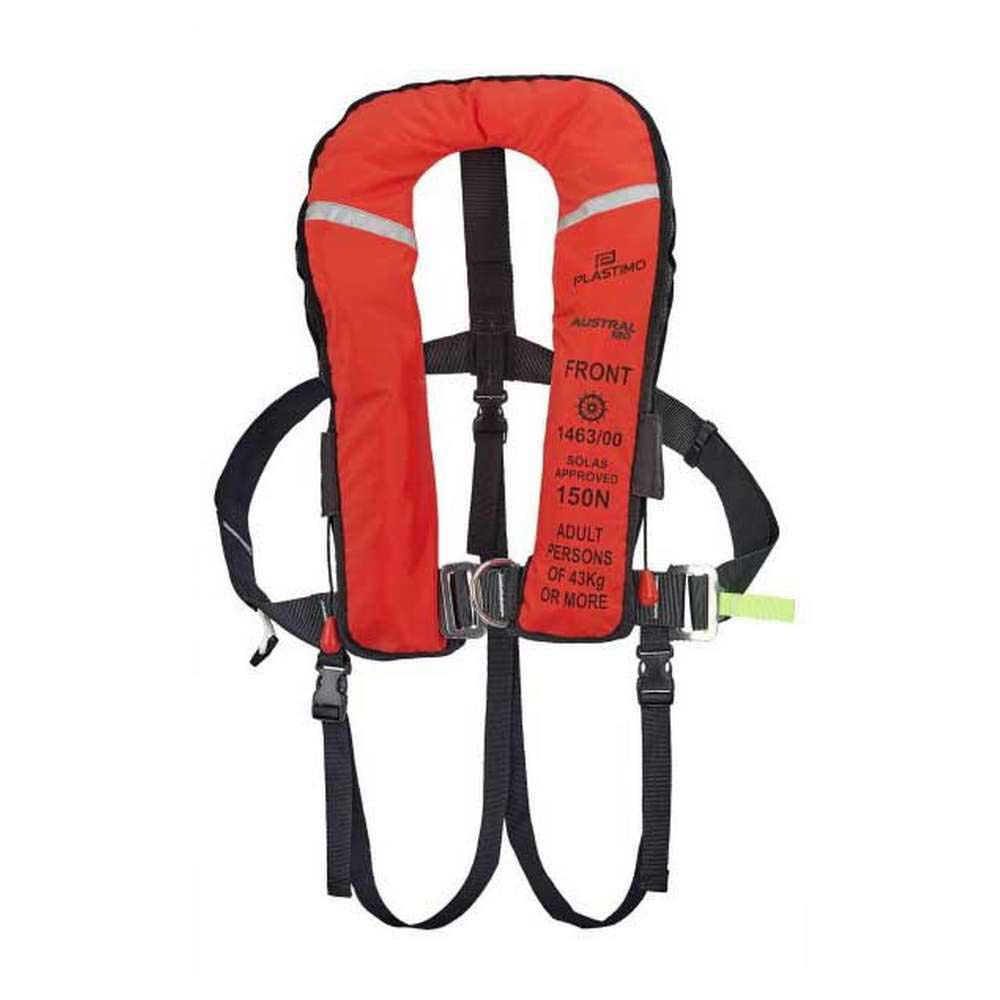 Plastimo Solas Austral 180 Automatic Harness Inflatable Lifejacket Orange >43 kg von Plastimo